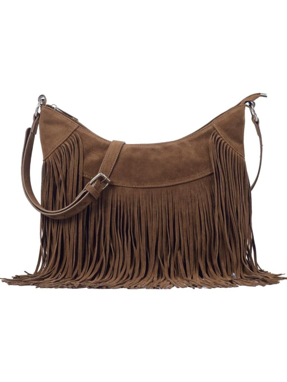 Boho Suede Fringe Crossbody Bag for Women | Western Style Purse Accessory